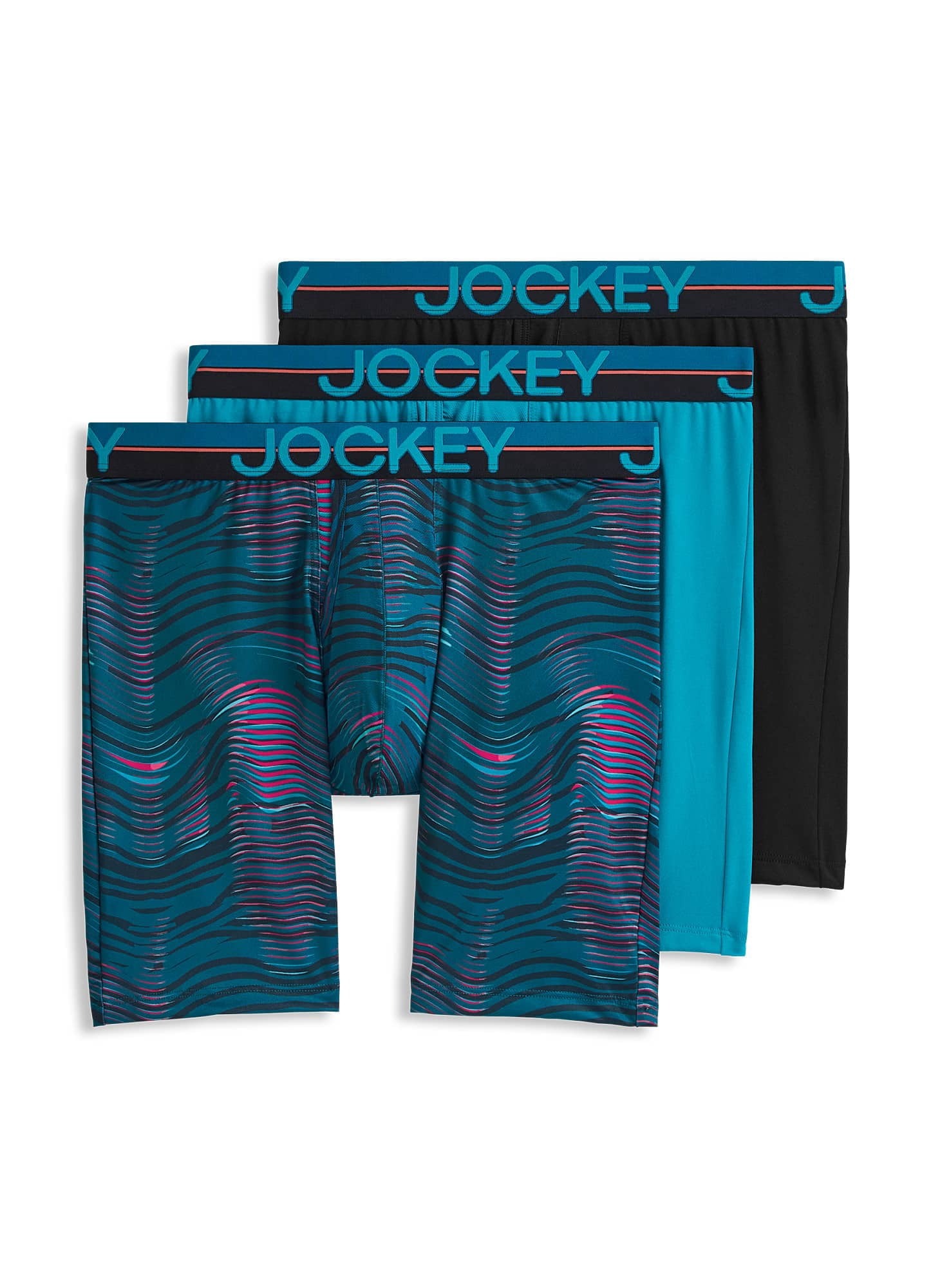 Jockey Boxeur Long en Microfibre Extensible 8 Pouces - Lot de 3
