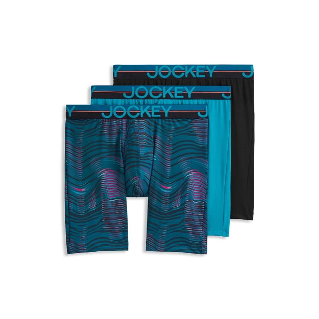 Jockey Boxeur Long en Microfibre Extensible 8 Pouces - Lot de 3