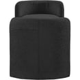 thumbnail image 3 of Meridian Furniture Peyton Black Boucle Fabric Bench, 3 of 7