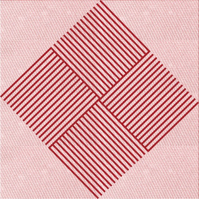 Ahgly Tapis d'Intérieur Lavable en Machine Carré Transitionnel Rose Clair, 8 Pieds Carré