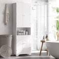 thumbnail image 2 of HOMCOM Armoire de Salle de Bain Armoire de Rangement Armoire de Toilette à Double Porte, 2 of 10