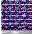 thumbnail image 1 of Soimoi Poly Georgette Fabric Dot & Floral Artistic Print Fabric by The Yard 52 Inch Wide, 1 of 5