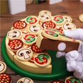 thumbnail image 3 of Wooden Pizza Toy Pizza Play Food Set Kids Pizza Set, 3 of 6