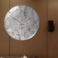 thumbnail image 4 of Acrylic Wall Clock Silent Non Ticking Wall Clock, 12 Inch Battery Operated Round Easy to Read Home/Office/Classroom/School Clock Gray, 4 of 7