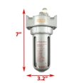 thumbnail image 4 of 1/2” NPT MID FLOW Lubricator Oiler For Compressed Air Lubricate Pneumatic Air Tools, Poly Bowl With Visible Oil Level, 150 PSI Max, 4 of 4