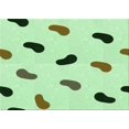 thumbnail image 1 of Ahgly Company Tapis d'Intérieur Lavables en Machine Rectangle Transitionnel Vert Menthe, 8' x 10', 1 of 7
