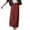 Wine, variant on Womens Maxi Skirt,Denim Skirt Women,Women Trendy Denim Maxi Skirt High Waist A-Line Frayed Hem Loose Long Jean Skirt Streetwear,High Waist Skirt,Womens Long Skirts