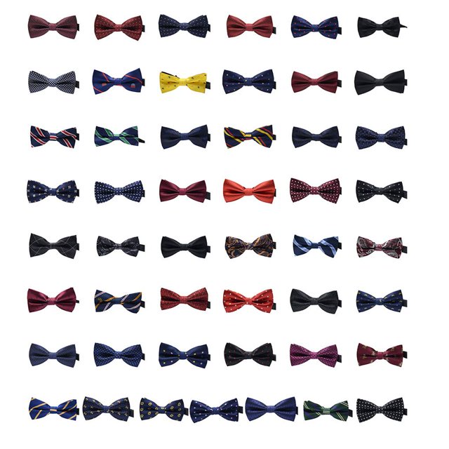 Baohd Cravate Formelle à Motif Coloré pour Hommes Adulte Homme Affaires Réunion Mariage Fil Polyester Nœud Papillon