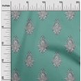 thumbnail image 1 of oneOone Viscose Chiffon Fabric Leaves|Floral & Paisley Block Print Fabric BTY 42 Inch Wide, 1 of 4