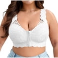 thumbnail image 1 of biudgviw Women's Front Closure Bras Plus Size Full Coverage Lace Push up Underwire Bras Supportive Everyday Bralettes, 1 of 7