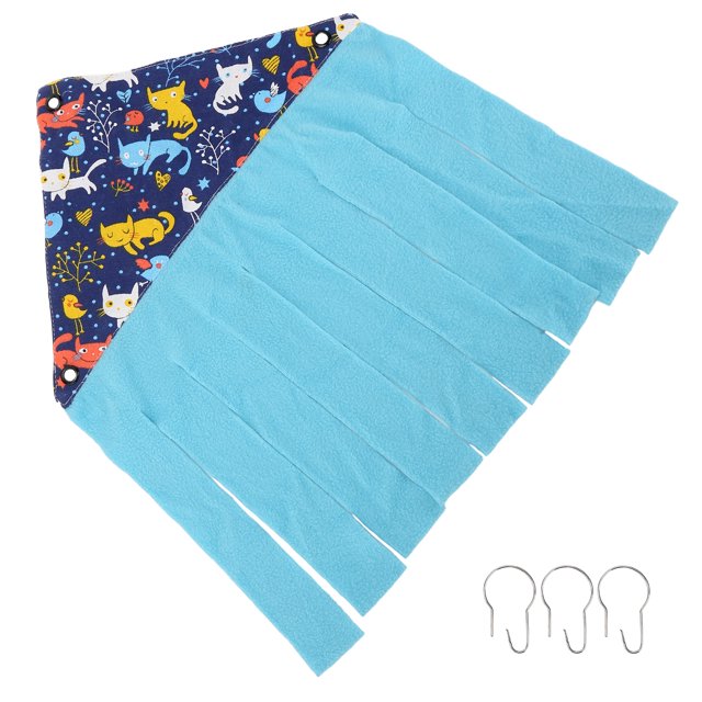 Hamster Hideout, Lightweight Soft Breathable Animal Corner Hideout For Guinea Pigs For Ferrets For Chinchillas Blue Cat