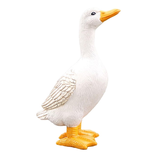 Cartoon Fairy Garden Duck Statue Craft Miniature for Patio Housewarming Gift Medium