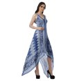 thumbnail image 2 of Moomaya Robe à Ourlet Asymétrique pour Femmes, Robe à Bretelles Spaghetti à Dos Nu avec Mouchoir, 2 of 4