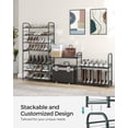 thumbnail image 5 of SONGMICS Stackable Shoe Rack, 4-Tier Shoe Storage Organizer, Hold up to 16 Pairs, Gray, 5 of 5