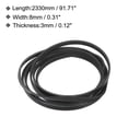 thumbnail image 2 of Unique Bargains Black Dryer Drum Belt Replacement Part Rubber, 2 of 5