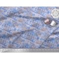 thumbnail image 2 of Soimoi Rayon Fabric Human & Stamps Vintage Print Fabric by the Yard 56 Inch Wide, 2 of 3