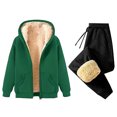 thumbnail image 1 of Gspmoly Mens Shirts, Men'S Casual Oversize Solid Color Drawstring Trouser Long Sleeve Hooded Set Going Out Tops Deals, 1 of 2