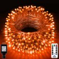 thumbnail image 1 of AMERTEER ” LED String Lights For Thanksgiving / Christmas / New Year Twinkle Lights with 8 Modes Memory for Home Tree Yard Room Indoor & Outdoor Decorations”, 1 of 13