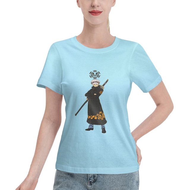 T-Shirt Basique à Manches Courtes pour Femmes une Pièce Trafalgar