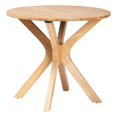 thumbnail image 1 of Bowery Hill Table à Manger Ronde en Bois avec Pattes Évasées, Brun, 1 of 8
