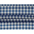 thumbnail image 4 of oneOone Velvet Medium Blue Fabric Check Check Dress Material Fabric Print Fabric By The Meter 58 Inch Wide, 4 of 5