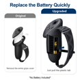 thumbnail image 2 of HLONK Couvercle de Poignées de Manette Compatible avec Accessoires Meta/Oculus Quest 3 avec Couvercle d'Ouverture de Pile Sangles de Joint, 2 of 7