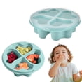thumbnail image 1 of Qonioi Heart Shaped Snack Box, 4 Compartment Bento Lunch Box with Lid, Stackable Plastic Food Storage Container for Kids Snacks Fruit Candy, 1 of 6