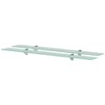 thumbnail image 1 of vidaXL Floating Shelves 2 pcs Glass 90x10 cm 8 mm, 1 of 4