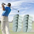 thumbnail image 2 of jinwen Golf Iron Head Covers Set PU Leather Protective Lightweight Golf Head Covers for Light Blue Large, 2 of 9