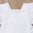 thumbnail image 3 of SUNSIOM Bébé Fille Combinaison Sans Manches Volant Solide Romper Tenue d'Été, 3 of 5