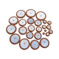 thumbnail image 2 of lionlar 25x Sax Leather Pads Replacements 10mm to 52mm with Multi Size for Sax Accessory, 2 of 9