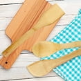 thumbnail image 4 of Wooden Cooking Kitchen Utensils Set 6 Piece - Organic Large 115 Inch Wooden Spoon Fork Turner For Cooking, 4 of 7