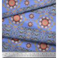 thumbnail image 2 of Soimoi Polyester Crepe Fabric Floral Mandala Fabric Prints by Yard 52 Inch Wide, 2 of 3