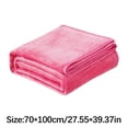 thumbnail image 3 of Super Soft Warm Solid Warm Micro Plush Fleece Blanket Throw Rug Sofa Bedding 70x100cm, 3 of 3
