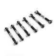 thumbnail image 3 of Servos Link, Tie Rod Set, 6pcs Réglable Tige Métal 47mm Accessoires Réglables Servo Links Tie Rod pour Voiture RC 1/10 Buggy Tourning Voiture Rouge, Violet, Noir, Bleu Foncé, Bleu Clair, 3 of 8