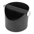 thumbnail image 2 of Coffee Machine Grounds Box, Coffee Knocking Slag Bucket Detachable Tap Bar Non Slip Base Bevel Mouth Design Low Noise Dishwasher Safe  For Cafe Black, 2 of 8
