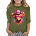 thumbnail image 1 of TZEWGL T-Shirts pour Nouveau-Né Imprimé Col Rond Manches Courtes Courtes Raccourcies Blouse pour Bébé Taille 3-4T, 1 of 4