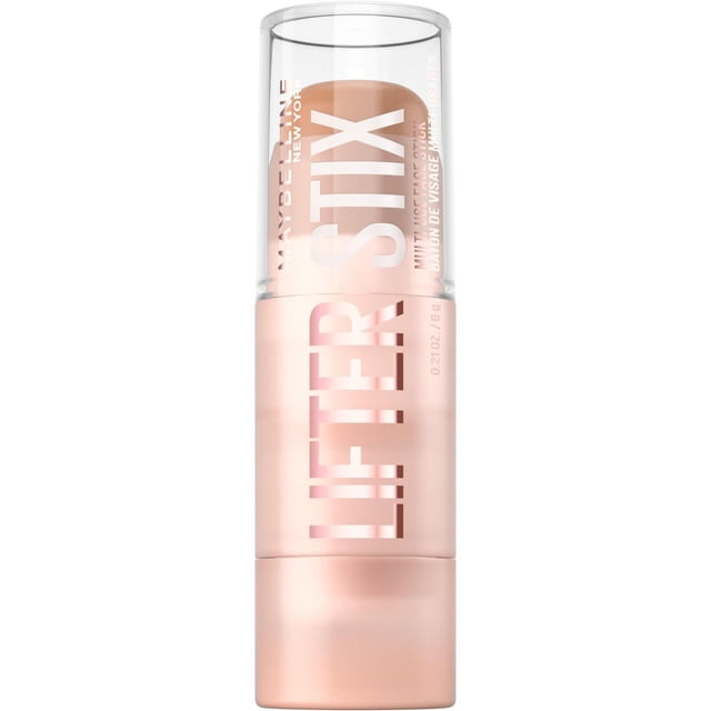 Maybelline New York Lifterstix Bâton pour le Visage Multi-Usage en tube à Capuchon Transparent avec un Bâton beige Pâle Crémeux, Conçu pour Sculpter, Illuminer et Couvrir les imperfections afin de Sculpter et Rehausser le Visage.