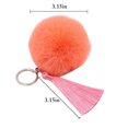 thumbnail image 2 of Pom Pom Keychain Bohemian Faux Fur Ball Keychain Pompom Tassel Charm Bag Pendant, 2 of 10