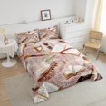 thumbnail image 4 of Erosebridal Feather Print Bedding Twin Comforter Set,Book Lovers Down Comforter,Readers Room Decorative,Reversible,2-Piece, 4 of 8