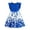 Blue, variant on Splozh Flower Girl Lace Bowknot Tutu Dress Little Girls Butterfly Birthday Party Graduation Pleated Casual Swing Dresses Floral Print Summer Holiday Party Dress Purple,9-10 Years