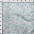 thumbnail image 4 of oneOone Cotton Silk Turquoise Blue Fabric Text Craft Projects Decor Fabric Printed By The Yard 42 Inch Wide, 4 of 5