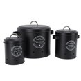 thumbnail image 1 of Carbon Steel Potato Onion Storage Bin with Handle, Large Capacity Sealed Container for Countertop Kitchen Organization, 1 of 7