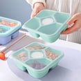 thumbnail image 2 of yulier Lunchable Snack Containers for Kids Adults, 5 Compartments Bento Box Snack Box with Leakproof Small Container, Reusable Wheat Straw Meal Prep Containers Lunch Containers, 2 of 5