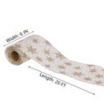 thumbnail image 2 of Holiday Time 6 inch x 20 feet  Snowflake Ribbon, Champagne Gold, 2 of 4