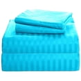 thumbnail image 1 of 500 Thread Count 4 Piece Quality Sheet Set 12 Inch Deep Pocket 100% Egyptian Cotton Stripe Pattern, 1 of 1