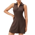 thumbnail image 2 of Amzcrzy Robe de Tennis pour Femmes Entraînement Active Robes Athlétiques pour Femmes Entraînement Golf Robe d'Été avec Poches P-2TG, 2 of 6