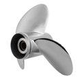 thumbnail image 2 of Peahefy Stainless Steel Outboard Engine Propeller 13 Spline Tooth Fit For Engines 35-50HP 3-1/4in Gearcase, 2 of 8