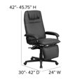 thumbnail image 3 of Scranton & Co Chaise de Bureau Inclinable en Cuir Dossier Haut Noir, 3 of 7