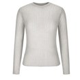 thumbnail image 3 of Birdeem Womens Solid Color Long-Sleeved Pitted Round Neck Breathable Knitted Hollow Blouse Sweater, 3 of 6